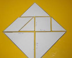 Do-it-yourself tangram (game patterns, figures)