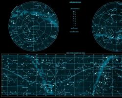 Интерактивные карты звездного неба с названием созвездий