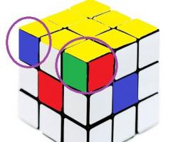 Как собрать угловые и реберные элементы в третьем слое кубика рубика